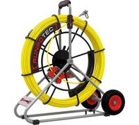Tige en fibre de verre RUNPOTEC, Ø 7,5 mm, RTG Ø 12 mm, dévidoir Ø 730 mm, compteur de mètres, 100 m, 1 pièce.