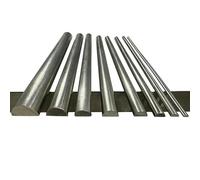 Tige en forme de D en acier inoxydable 304 tige solide semi-circulaire pour le travail du bois, la fabrication de bricolage, le traitement des écrous et des tours (Silver, 20 Piece/3MMX6MMX50CM)