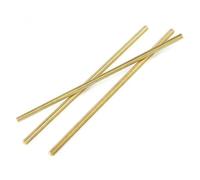 Tige Filetée 1 pièces tige filetée en laiton M2 .5 M3 M4 M5 M6 M8 M10 M12 M14 M16 barre de goujon 250mm 500mm fixation à filetage complet(M6,250mm)
