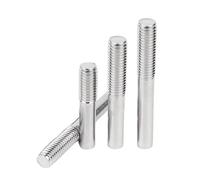 Tige filetée à une extrémité M3 M4 M5 M6 M8 M10~M20 304 Acier inoxydable Boulon sans tête Vis Dentée Barre filetée à tête unique(150mm,M3-20PCS)