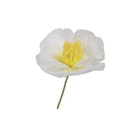 TIGE FLEUR ARTIFICIELLE PAPIER 65CM BLANC