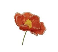 TIGE FLEUR ARTIFICIELLE PAPIER 65CM ORANGE