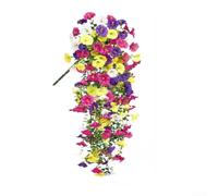 Tige Flexible Eucalyptus Synthétique avec Fleurs Roses | Tiges flexibles, pliables à volonté, s'adapte aux vases, couronnes, décoratives