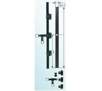Tige plate eco 2000 mm TORBEL cataphorèse noire pour espagnolette - 0610204