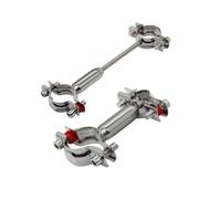Tige réglable à Double tête de 55 à 100Mm, adaptée au Tube de 8 à 65Mm de diamètre extérieur, en acier inoxydable 304(25-27 to 15-19)