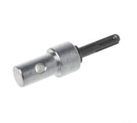 Tige ronde pour outil convertisseur SDS perceuse électrique vers foret tarière adaptateur marteau perceuse pour creuser l'arbre en acier 105 mm de longueur 2 fente interface argent noir