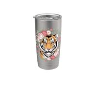 Tiger Big Cat Lover Gobelet isotherme en acier inoxydable double paroi