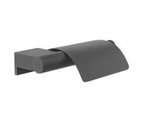 Tiger Bold, Porte-Rouleau Papier Toilette avec Rabat, Noir