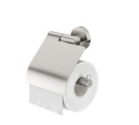 Tiger Boston, Porte-rouleau papier toilette avec rabat, Acier inoxydable brossé, 13.7 x 14 x 6.3 cm, Argent