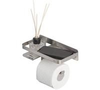 Tiger Caddy Support de papier toilette avec étagère Acier inoxydable brossé