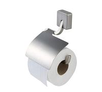 Tiger Impuls, Porte-Rouleau Papier Toilette avec Rabat, Acier Inoxydable Brossé