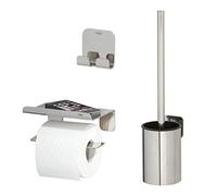 Tiger Kit d'accessoires de salle de bain, Acier inoxydable, Acier inoxydable brillant, En 3 parties