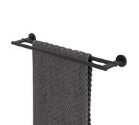 Tiger Noon Porte-Serviette Double, Noir