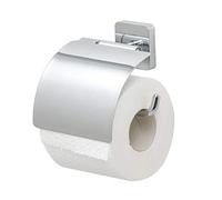 Tiger Onu, Porte-Rouleau Papier Toilette avec Couvercle, Chrome, Acier Inoxydable Chromé
