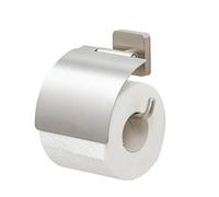 Tiger Onu, Porte-Rouleau Papier Toilette avec Rabat, Acier Inoxydable Brossé, 13 x 12,6 x 4,2 cm