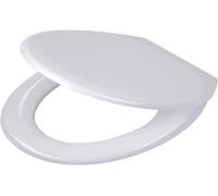 Tiger Pasadena, Abattant WC, Thermoplastique, Blanc, Forme O, 37 x 45 cm, Fermeture douce, Fixation facile, Design classique, Nettoyage facile, Compatible toutes cuvettes standard