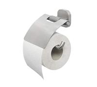 Tiger Ramos, Porte-rouleau papier toilette avec rabat, Acier inoxydable brossé