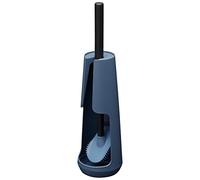 Tiger Tess, Porte-Brosse WC autoportante avec Brosse Flexible Swoop®, Bleu/Noir, 112x112x428mm