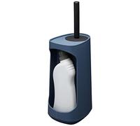 Tiger Tess, Porte-Brosse WC avec capacité de Rangement autoportante avec Brosse Flexible Swoop®, Bleu/Noir, 187x145x454mm
