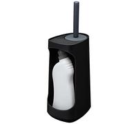 Tiger Tess, Porte-Brosse WC avec capacité de Rangement autoportante avec Brosse Flexible Swoop®, Noir/Anthracite, 187x145x454mm