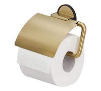 Tiger Tune Porte Papier Toilette, Support Papier Toilette Mural, Porte Rouleau Toilette, sans Perçage, Porte-Papier hygiénique Autocollant 3M, Doré