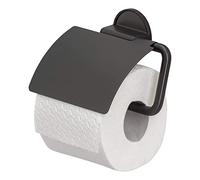 Tiger Tune Porte Papier Toilette, Support Papier Toilette Mural, Porte Rouleau Toilette, sans Perçage, Porte-Papier hygiénique Autocollant 3M, Noir