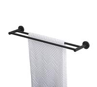 Tiger Urban Porte-Serviette Double, Noir b x h x t : 60 x 5 x 12 cm