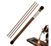 Tiges de soudage 24,9 cm avec revêtement de flux de remplissage étanche au | Lot de 20 tiges de brasage pour climatiseur, réfrigérateur, tuyauterie, conduits, soudeur, technicien
