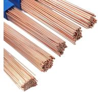 Tiges de soudure en laiton phosphoreux 1/1,5/2/2,5/3mm, 10 PIÈCES, 1.0mm | Souder sans poudre, laiton phosphoreux pour forte adhérence, idéal tôles et tubes cuivre