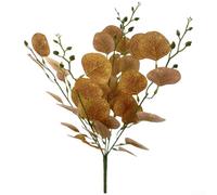 Tiges d'eucalyptus artificielles pour décoration de mariage, composition florale et mur de plantes, faux feuillage réaliste avec texture naturelle, verdure en plastique pour centre de table, 49 cm (E)