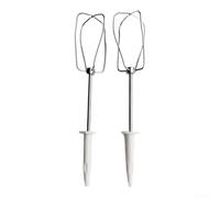 Tiges mélangeurs pour batteur à main en acier inoxydable 12 et 4 fils | Batteurs mélangeurs en acier inoxydable pour des mélanges parfaits d'œufs et de pâte, design argenté