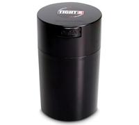Tightvac - récipient hermétique de 28,3 g à 170 g, Multi-Usage pour Marchandises sèches, Nourriture, et Herbes, Plastique, Black Cap & Body, .57-Liter/6 Ounce