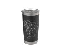 Tigre Nature Lover Starry Sky Vintage Wildlife Graphic Gobelet isotherme en acier inoxydable double paroi