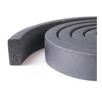 TIHONORI Joint Mousse Carré EPDM 1m, Épaisseur 20-50mm - Bande d'Étanchéité Porte/Fenêtre, Isolation Anti-Courants d'air, Anti-Bruit et Thermique pour Maison & Véhicule,30 × 50mm