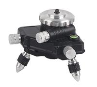 Tiiyee Adaptateur de Niveau Laser, connecteur de Base Rotatif à 360 degrés Support de trépied Standard en Alliage d'aluminium avec Filetage 1 4"Compatible avec la Plupart des appareils