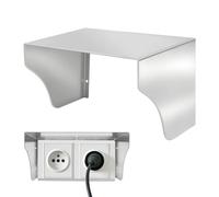 Tiiyee Protection Pluie Acier Inoxydable，Sonnette Prise Interrupteur 245mm | Boîtier Anti-Pluie Pour Porte Et Visiophone，Cache Murale Pour Prise Et Interrupteur Équipement Résistant Aux Intempéries