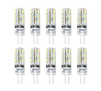 TIKATARER Ampoule LED G4 1,5W 6000K 110LM 12V Paquet de 10 Longueur 35 Mm | Base à Deux Broches, éclairage Paysager, Intérieur de Camping-car, Luminaires de Jardin, Utilisation Encastrée, Basse