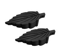 TIKATARER Butée de Porte Robuste pour le Bureau à Domicile, Cale de Porte en Forme de Feuille Souple, sans Outils Sous le Boudin pour Tapis, Bois Dur |Réduction du Bruit et Protection contre le
