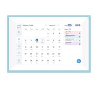 TIKATARER Calendrier Numérique Intelligent, écran Tactile 10,1 Pouces, Planificateur Familial Interactif WiFi avec Tableau des Tâches, Planificateur de Repas, Cadre Photo Numérique, Idéal pour les