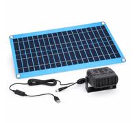 TIKATARER Chauffage Solaire pour Serre, Chauffage Solaire Portable avec Protection contre la Surchauffe, Panneau de Voiture pour le Séchage en Hiver, du Poulailler pour Animal Domestique et
