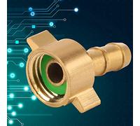TIKATARER Connecteur de Tuyau fileté en Laiton G1/4 à 8 Mm, Raccord Adaptateur de Pulvérisateur avec Bague d'étanchéité, Idéal pour l'arrosage de l'irrigation du Jardin, de la Cuisine et de la Cour