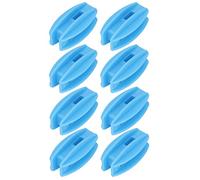 TIKATARER Isolateurs de Clôture électrique pour Fermes, 100 Pièces (BLUE) | Le poteau en tube protégé contre les intempéries supporte le fil en acier et en aluminium pour poteaux d\'angle, 6 x 3,5 x