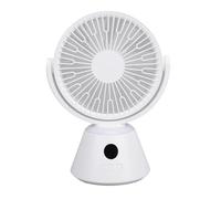 TIKATARER Mini Ventilateur de Bureau, Rechargeable par USB, Ventilateur à Affichage Numérique Réglable à 3 Vitesses, Refroidisseur de Bureau avec Pince, Idéal pour la Maison, le, le Camping, les