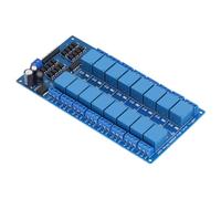 TIKATARER Module de Relais 16 Canaux avec Protection Optocoupleur, Alimentation électrique de Haut Niveau, pour le Contrôle des Appareils Ménagers, Sortie d'extension PLC (5V)