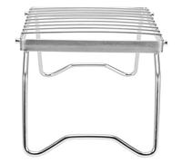 TIKATARER Support de Barbecue Pliable, Mini Gril Pliable Portable en Acier Inoxydable, Barbecue de Camping avec Sac de Rangement, Idéal pour le Camping en Plein Air, le Pique-nique et la Plage