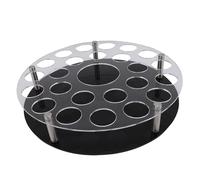 TIKATARER Support de Verre à Vin en Acrylique à 25 Trous, Support de Verre à Cocktail, Présentoir de Verres à Pied avec Fente Centrale pour Bouteille pour Fête, Bar, Club, Restaurant