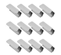 TIKODIDA 18 Pcs Boîtes Rectangulaires en Fer-blanc avec Couvercle Argenté, Solides et Résistantes pour Rangement de Bougies et Bonbons, pour Usage Quotidien et Occasions Spéciales
