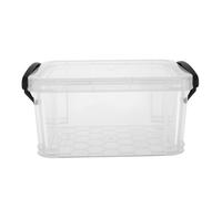 TIKODIDA Boîte de Rangement pour Fiches Organisateur Polyvalent et Compact en Plastique Transparent 1,3l Structure Solide pour Bureau et Salle de Classe