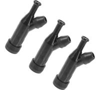 TIKODIDA Capuchons de Bougie D'allumage et Isolation Supérieure en Plastique Noir 3 Pièces, Résistance Mécanique Élevée pour Générateur à Essence Adaptés aux Tondeuses à Gazon et Pompes