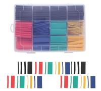TIKODIDA Gaines Thermorétractables en PE pour Isolation et Réparation de Câbles Électriques Kit de 530 Pièces Haute Expansion pour Usage Domestique et Extérieur